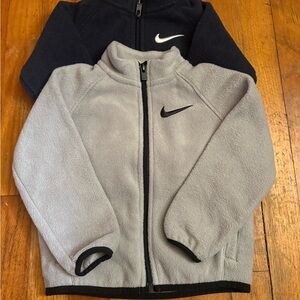 Nike Black/Gray & Navy/Black Fleece Jackets